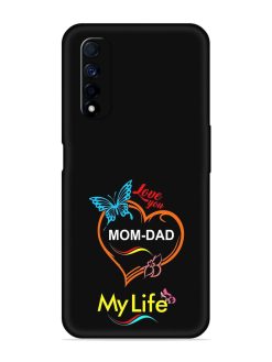 Love You Mom Dad Embossed Soft Silicone Case for Realme Narzo 30 (4G)