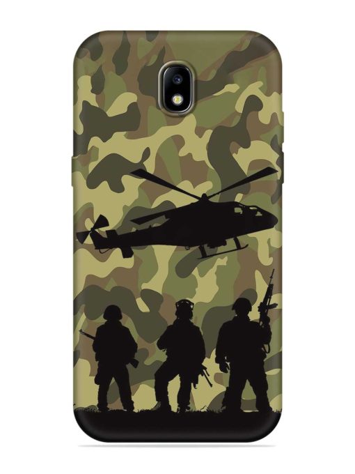 Army Heros Embossed Soft Silicone Case for Samsung Galaxy J7 (2017) Edge Zapvi