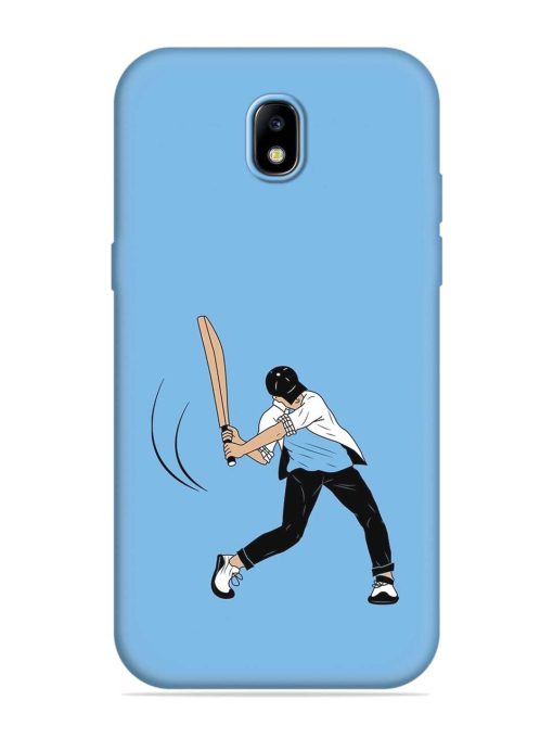 Cricket Gully Boy Embossed Soft Silicone Case for Samsung Galaxy J7 (2017)