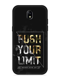 Push Your Limits Embossed Soft Silicone Case for Samsung Galaxy J7 (2017)