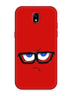 Rad Angry Face Embossed Soft Silicone Case for Samsung Galaxy J7 (2017)