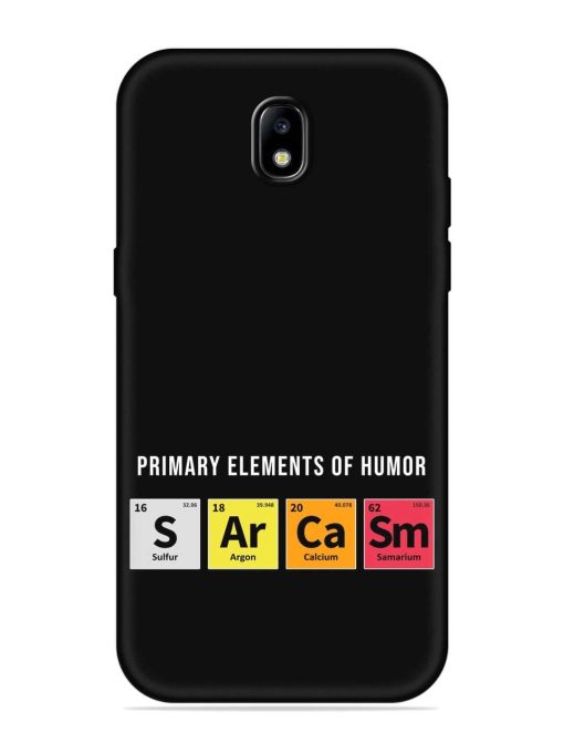 Primary Elements Humor Embossed Soft Silicone Case for Samsung Galaxy J7 (2017) Edge Zapvi