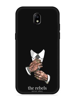 Rebels Slogan Man Embossed Soft Silicone Case for Samsung Galaxy J7 (2017)