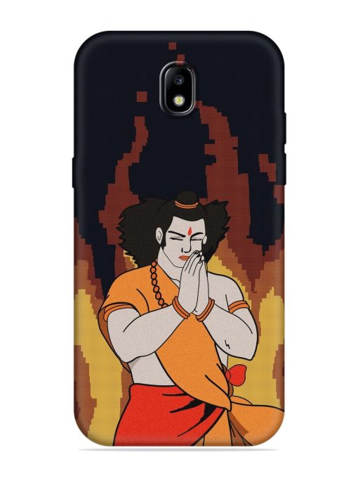 Shree Ram Vector Embossed Soft Silicone Case for Samsung Galaxy J7 (2017)