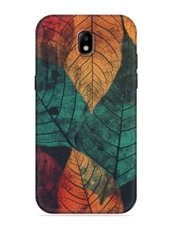 Leaves Artwork Embossed Soft Silicone Case for Samsung Galaxy J7 (2017)