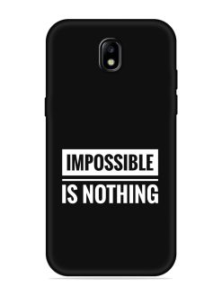 Impossible Is Nothing Embossed Soft Silicone Case for Samsung Galaxy J7 (2017)