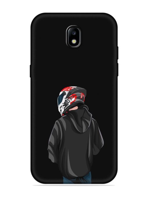 Motorcycle Rider Embossed Soft Silicone Case for Samsung Galaxy J7 (2017)