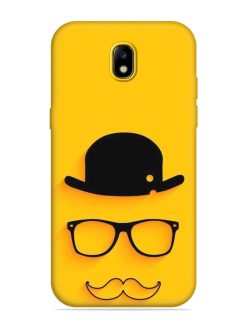 Classic Face Vector Embossed Soft Silicone Case for Samsung Galaxy J7 (2017)