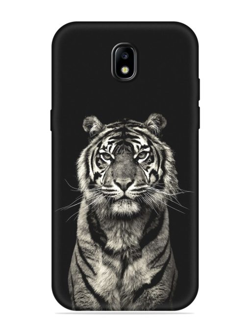 Tiger Art Embossed Soft Silicone Case for Samsung Galaxy J7 (2017)