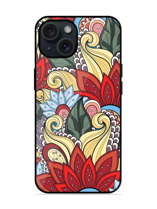 Flower Patterns Glossy Metal TPU Case Edge Zapvi