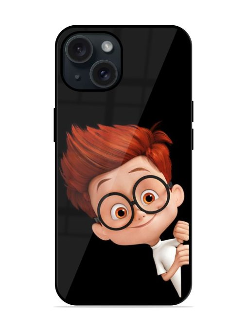 Smart Boy Cartoon Glossy Metal TPU Case