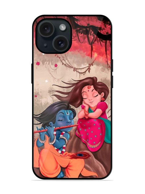 Radhe Krishna Water Art Glossy Metal TPU Case