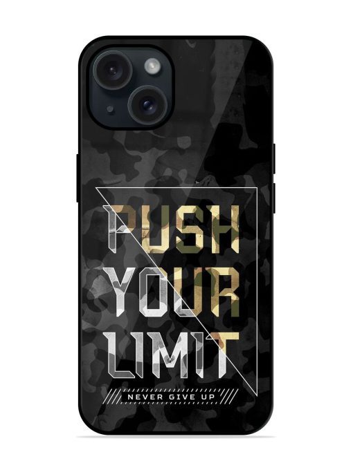 Push Your Limits Glossy Metal TPU Case