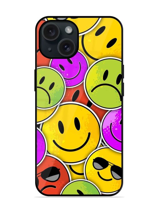 Emoji Pattern Art Glossy Metal TPU Case