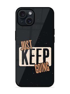 Just Keep Going Glossy Metal TPU Case