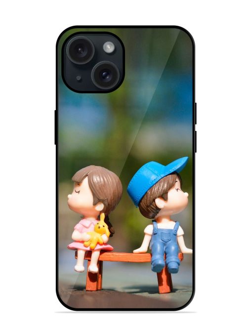 Mood Off Cute Baby-Couple Glossy Metal TPU Case