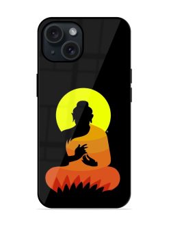 Buddha Art Black Glossy Metal TPU Case