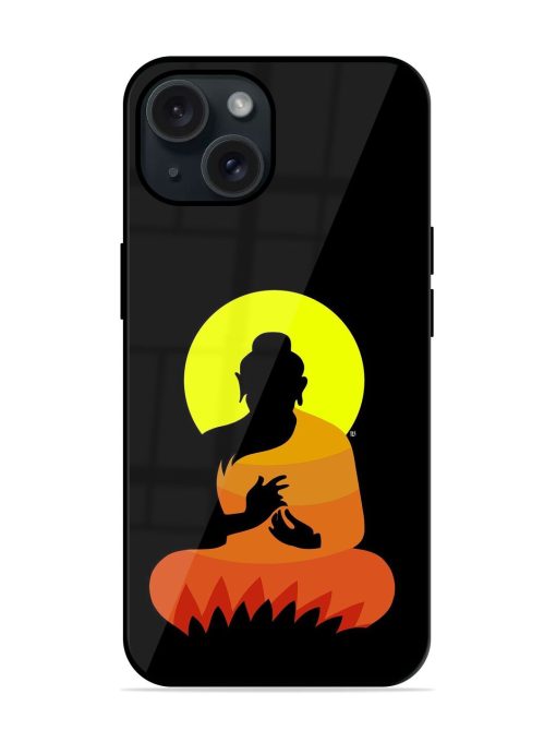 Buddha Art Black Glossy Metal TPU Case