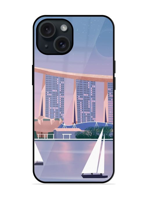 Singapore Scenery Architecture Glossy Metal TPU Case