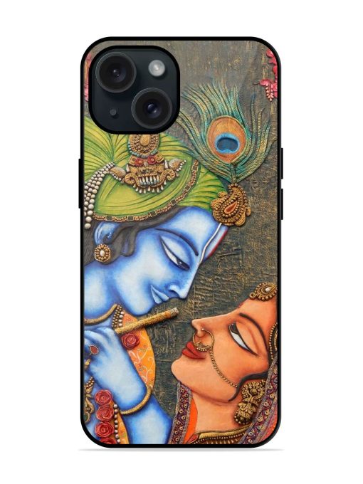 Lord Radha Krishna Flute Art Glossy Metal TPU Case