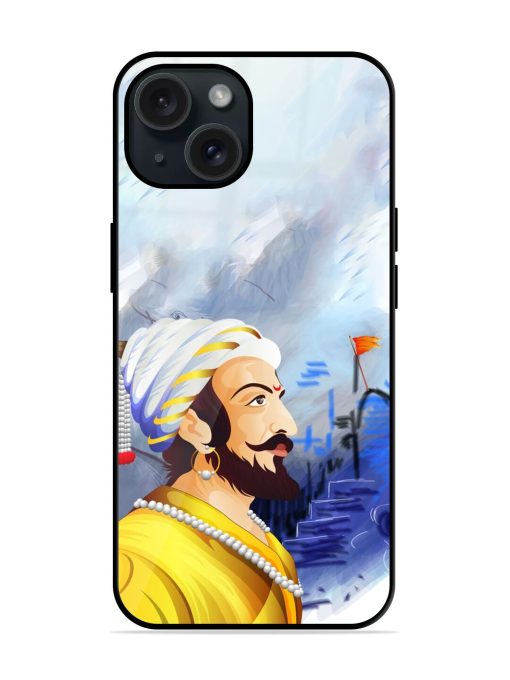 Shivaji Maharaj Color Paint Art Glossy Metal TPU Case