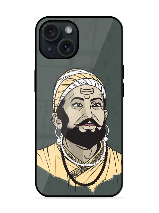 Shivaji Maharaj Vector Art Glossy Metal TPU Case