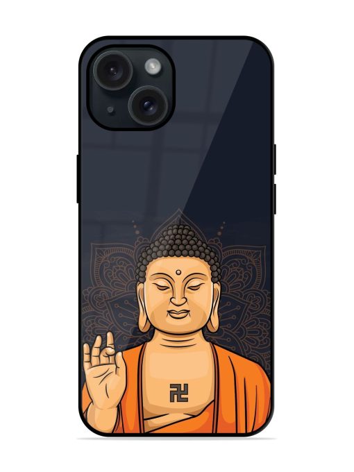 Buddha Vector Art Glossy Metal TPU Case