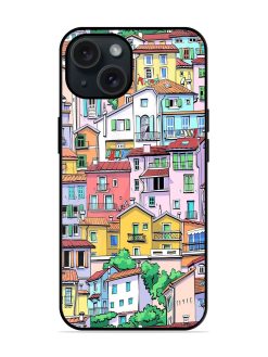 Europe Old Town Glossy Metal TPU Case