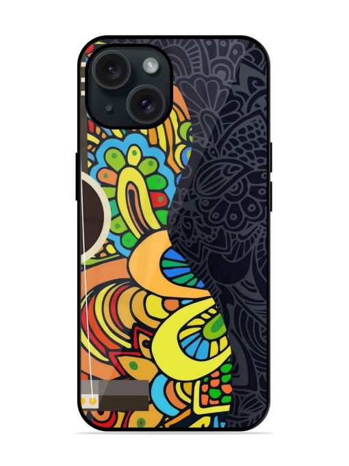 Guitar Vector Art Glossy Metal TPU Case