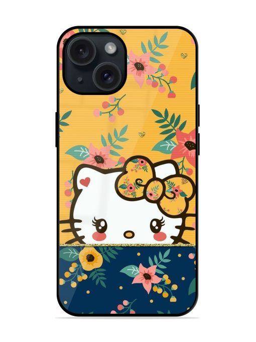 Hello Kitty Yellow Art Glossy Metal TPU Case