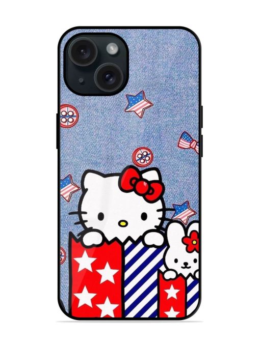 Jeans Hello Kitty Art Glossy Metal TPU Case