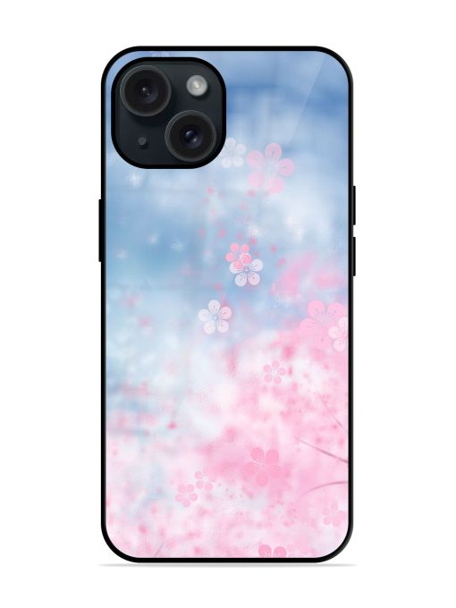 Cherry Blossom Flower Wallpaper Glossy Metal TPU Case