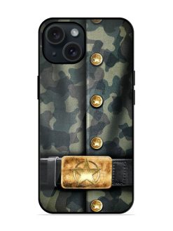 Army Background Glossy Metal TPU Case