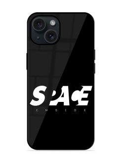 Space Typography Art Glossy Metal TPU Case