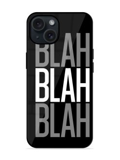 Blah Blah Blah Wallpaper Glossy Metal TPU Case