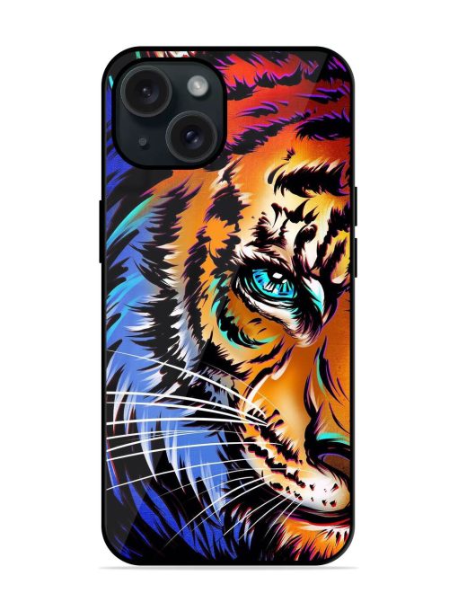 Colorful Lion Art Glossy Metal TPU Case