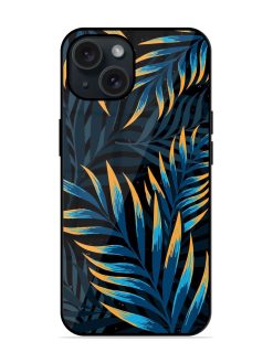 Abstract Leaf Art Glossy Metal TPU Case