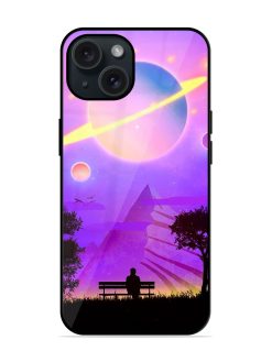 Alone With Universe Glossy Metal TPU Case