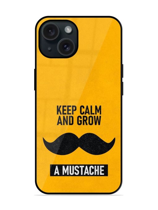 Mustache Glossy Metal TPU Case