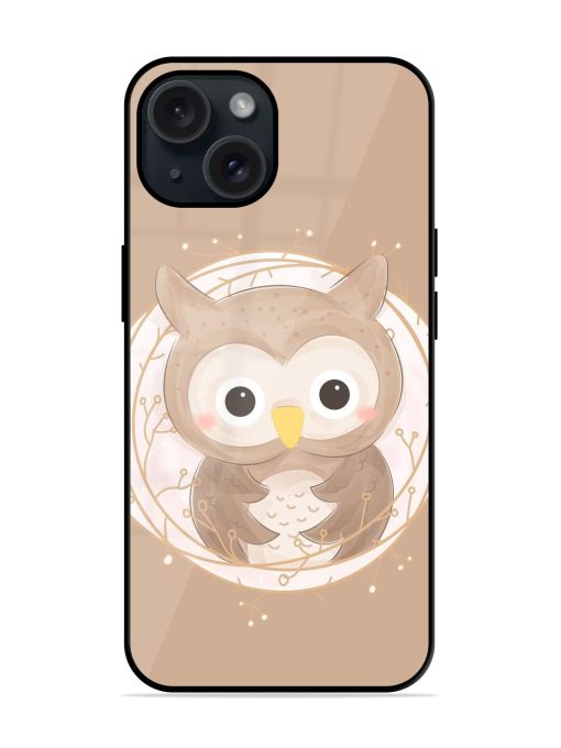 Owl With Cuteness Glossy Metal TPU Case