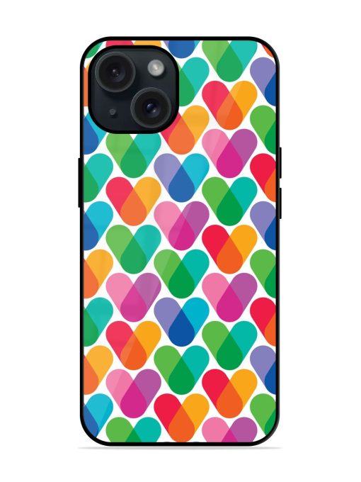 Overlapping Colors Colorful Glossy Metal TPU Case