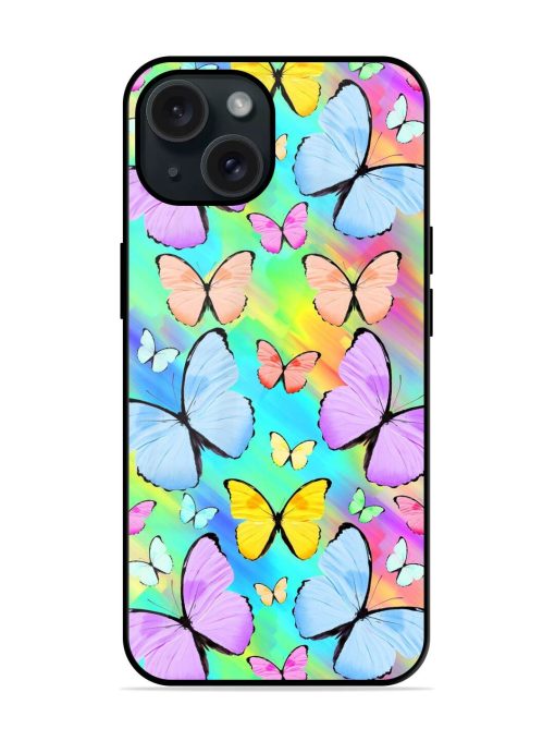 Seamless Pattern Colored Glossy Metal TPU Case