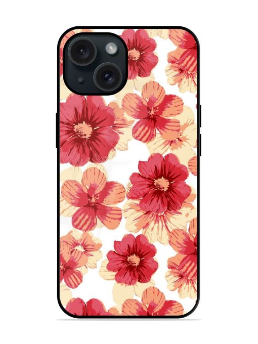 Geranium Cranesbill Colorful Glossy Metal TPU Case