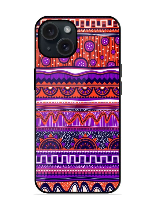 Ethnic Seamless Pattern Glossy Metal TPU Case