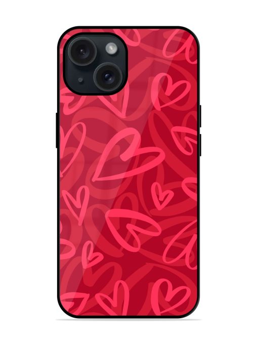 Seamless Romantic Pattern Glossy Metal TPU Case