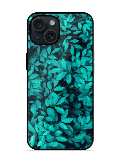 Leaf Texture Background Glossy Metal TPU Case