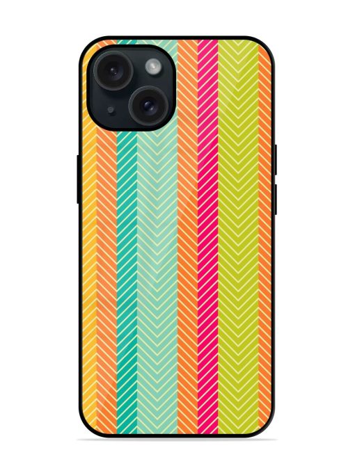 Retro Abstract Herringbone Glossy Metal TPU Case