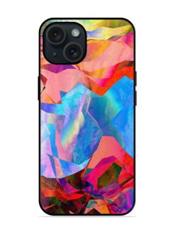 Multi Colored Wavy Pattern Glossy Metal TPU Case
