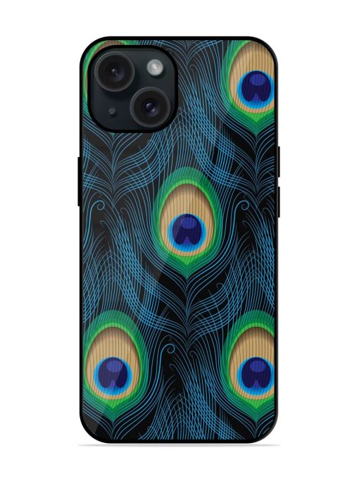 Seamless Pattern Peacock Glossy Metal TPU Case