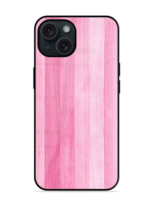 Pink Painted Wood Glossy Metal TPU Case